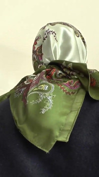 Satin Headscarf Fashion Show and Cumming on a Scarf, JOI, Lady Victoria Valente
