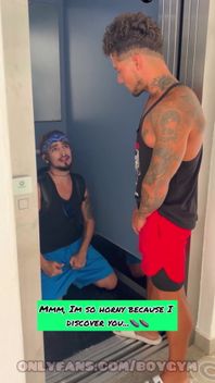 I Discover This Latin Boy in the Elevatormy Big Cock Fucks Him