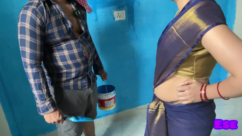 Sammy Sins: Painter's Wonder - a pretexto de pintar a parede, ele pintou...