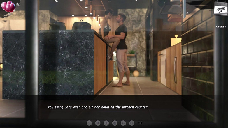 3D Cartoon Porn: Burning Boundaries 27 - Lara honí v kuchyni, zatímco realitní makléř je...