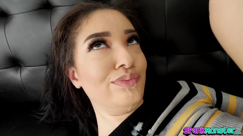 Spankmonster: Všechny přírodní velké kozy Scarlett Bloom Super Žhavá Ebony Může šukat a...