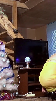 Ajudei minha vizinha a montar a árvore de Natal dela