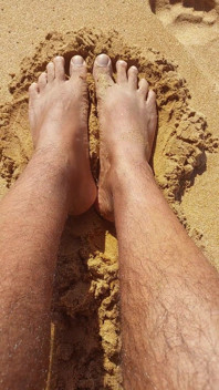 Ladysilva am strand im höschen