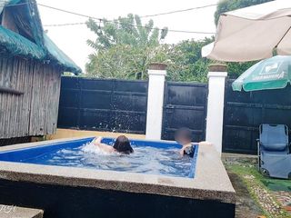 Pinay Viral Scandal: I Made My Horny Wife Squirt in the Pool!