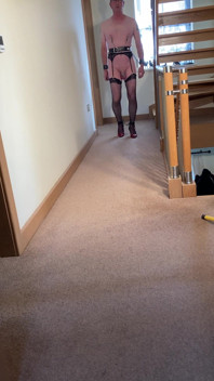 Ass Hooked Hobble Chained Nipple Clamped Walk