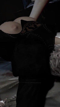 Глибокий заглот, мінет Йорха 2b у відео від першої особи - nier automata