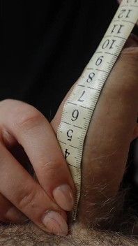 I Measured Him Soft and Hard During a Two-finger Handjob