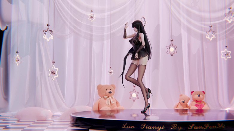 MikuMotion: [mmd] 精品excuse Me 淫纹; 脱衣舞; 黑丝; 喷水