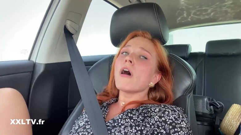 XXLTVFR: Clemence Audiard Masturbates in the Car