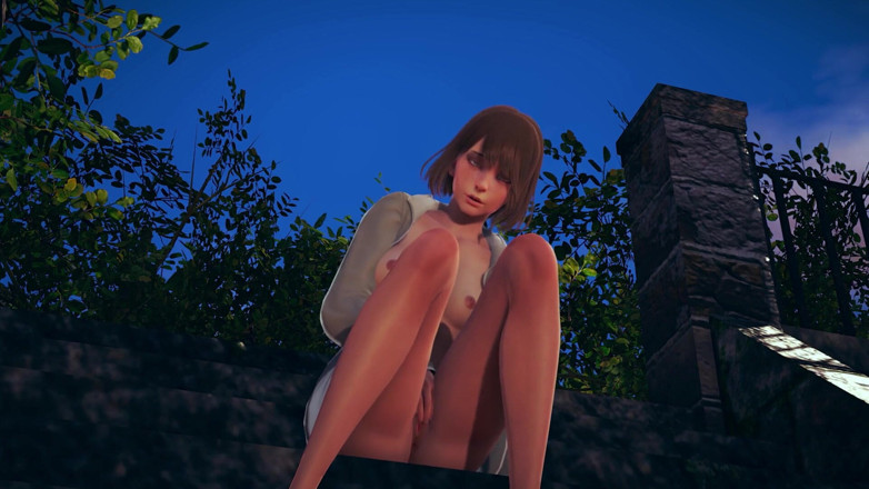 Waifu club 3D: Max arka bahçede amına mastürbasyon yapıyor