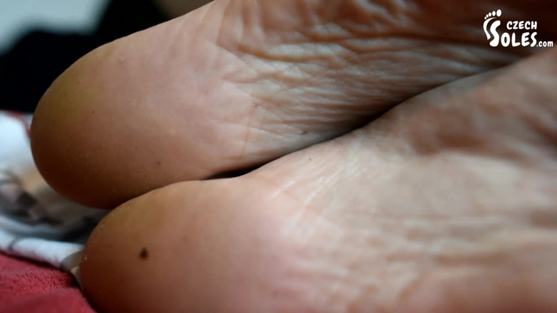 Czech Soles - foot fetish content: Czech sexy bare feet close up teasing
