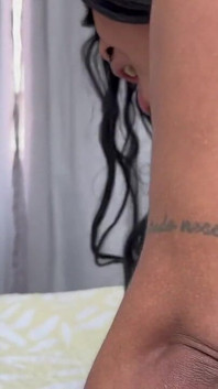 Negra Bbdw Pede Para Seu Primo Botar Na Bunda Enorme