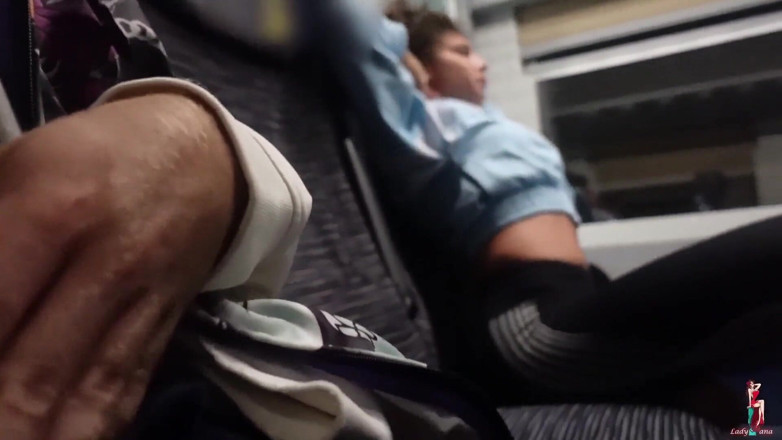 LadyAna: Italian Girl Gives Me a Handjob on the Train
