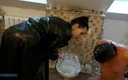 Strict Senz: Miss Alessa Milano Feeding From Toilet Part 1
