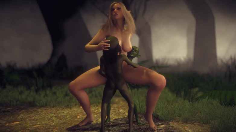 Wraith ward: Elf Getting Fucked by Two Goblins in a Threesome in...