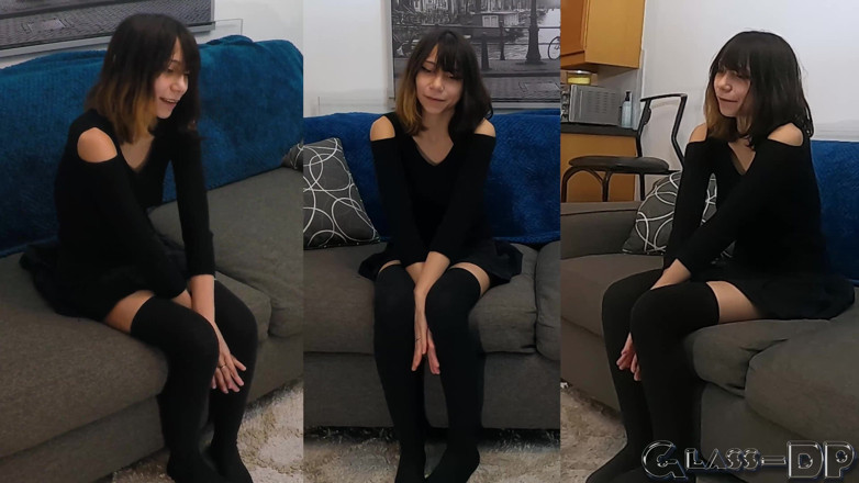 GLASSDP: Flaca de 18 años follada por el culo en cámara