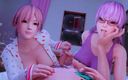 Velvixian 3D: Üvey kız kardeşler birlikte çalışıyor - seksi üçlü seks