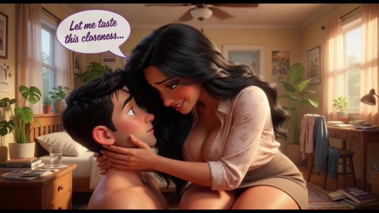 My night collection: Donna matura e formosa sorprende un uomo che si masturba...