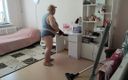 Sweet July: Camera Filmed Mother-in-law Naked Cleaning