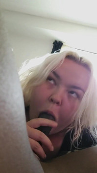 POV-blowjob BBC interracial bBW lutschen, anbetung, sperma im mund