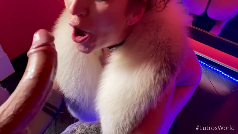 Lutros World: POV deepthroat blowjob from super hot Ukrainian MILF in fur...