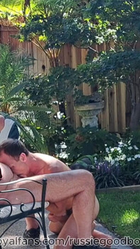 Daddy Jay Taylor Gets Backyard Blowjob
