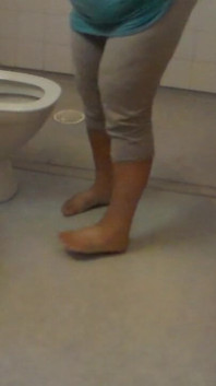 Jen Is Peeing All Over the Bathroom Floor