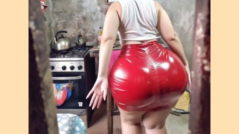 Xprohibidox1: Big Ass Wiggling It with Red Skirt