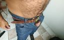 Hairy stink male: Redneck trong quần jean hút thuốc