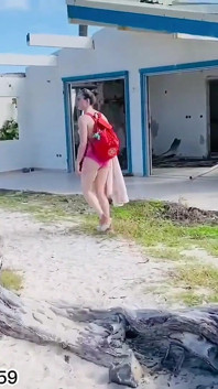 Beach Fucking on Caribbean Beach, Blowjob, Sex