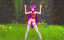 Smixix: Fată chineză Model 22 Dezbracă Dans Hentai Mmd 3D Violet Hair Color...