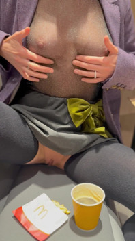 No Panties in a Cafe.