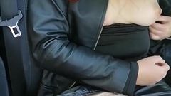 My new leather skirt with zipper