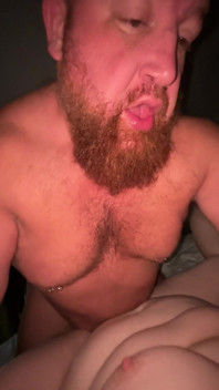 POV Part 2: After 5 Fingers, Big Bear Gives Piggy Rose His Fat Cock