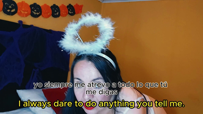 Kellyhotstepmom: Buon Halloween, amore. Sono così bene che non so come...