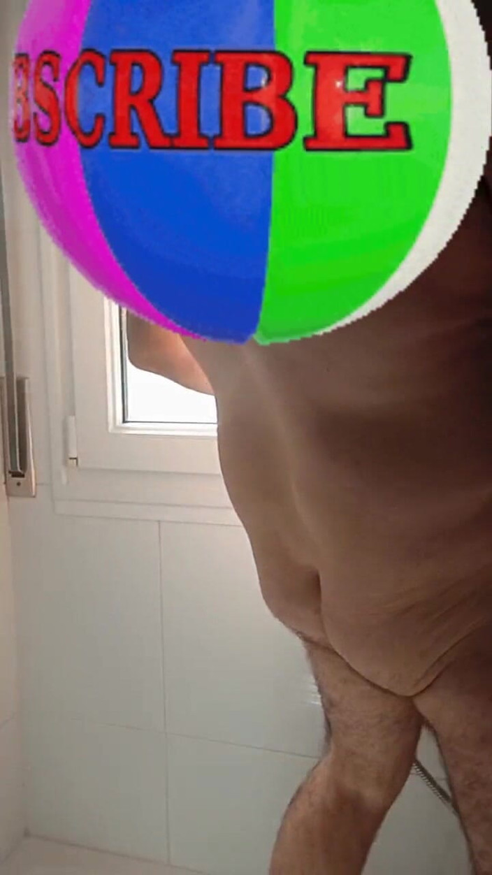Xauencaliente: Handsome Mature Chubby with Big Fat Cock Shaving My Cock...