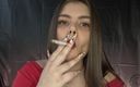 Your fantasy studio: Latina Smokes and Holds the Smoke in Before Exhaling