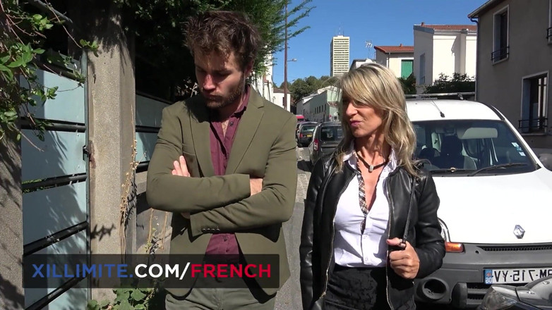 French girls at work: Оргазм французской старой милфы Marina Beaulieu и анал