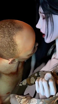Awek 3D: Perhatian bengkung dan mengidam - animasi 3D hentai
