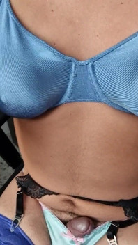 Sexy Secretary Showing off Her Lingerie While Working on the Computer, Her Small Is Seen