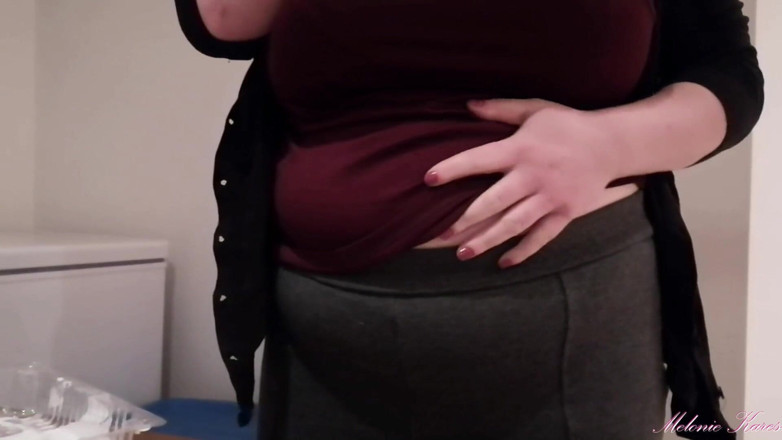 Melonie Kares: Doughnut stuffing and bloated belly play