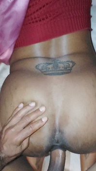 Big Dick Trans Fucks Stepsis Doggystyle Creampie