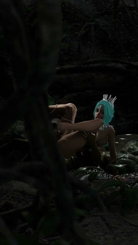 Futa Orc Fucks Hard Fairy in the Forest - Blowjob, Deepthroat & Anal