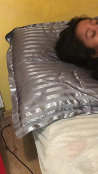 Indonesian Sexy Slut in Stockings Fucks Dildo Hard