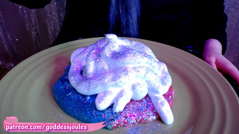 goddessjoules: Obryně na nehty ťukání Asmr Glitter Slime