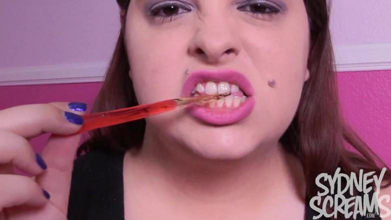 Sydney screams fetish: Slurping, Sucking &amp; Biting - HD Wmv