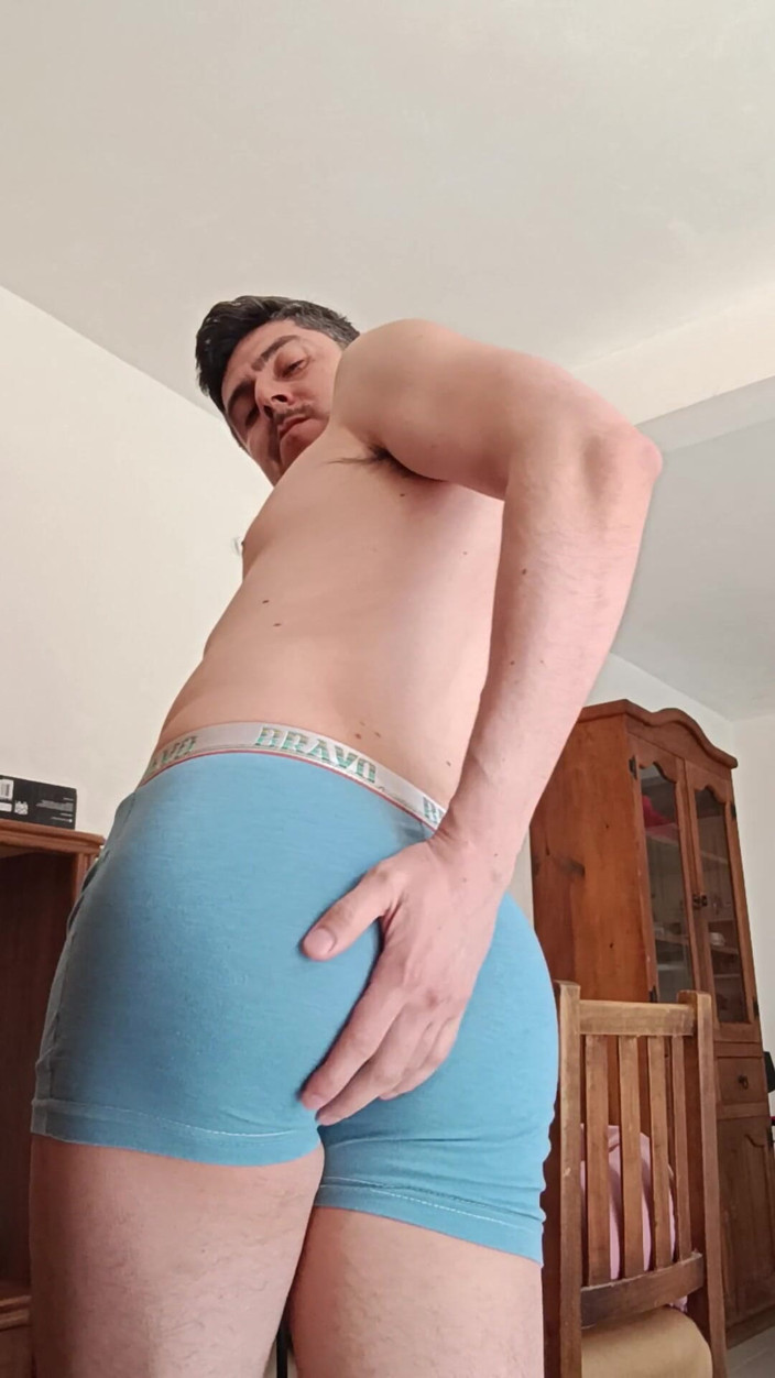 TabascoJake: Handsome Stepdaddy Shows off Body, Cock, Ass
