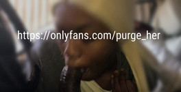 Purge_her: Le grandi labbra magre e marroni mi inzuppano il cazzo...