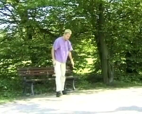 Deutsche Madchen: Busty German Woman Showing Her Moves Outdoors
