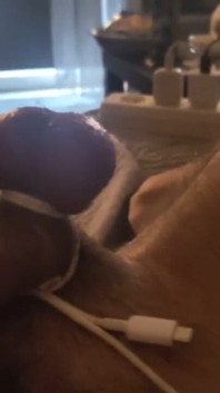 Solo Masturbation of a Stretched Pulsating Cock